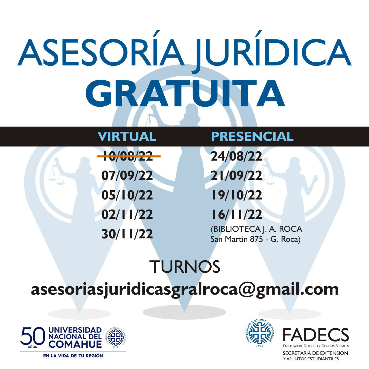 ASESORÍA JURÍDICA GRATUITA DE LA FADECS-UNCOMA